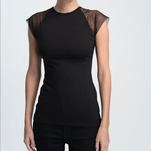 Marcellamoda Mesh sleeve top XS
